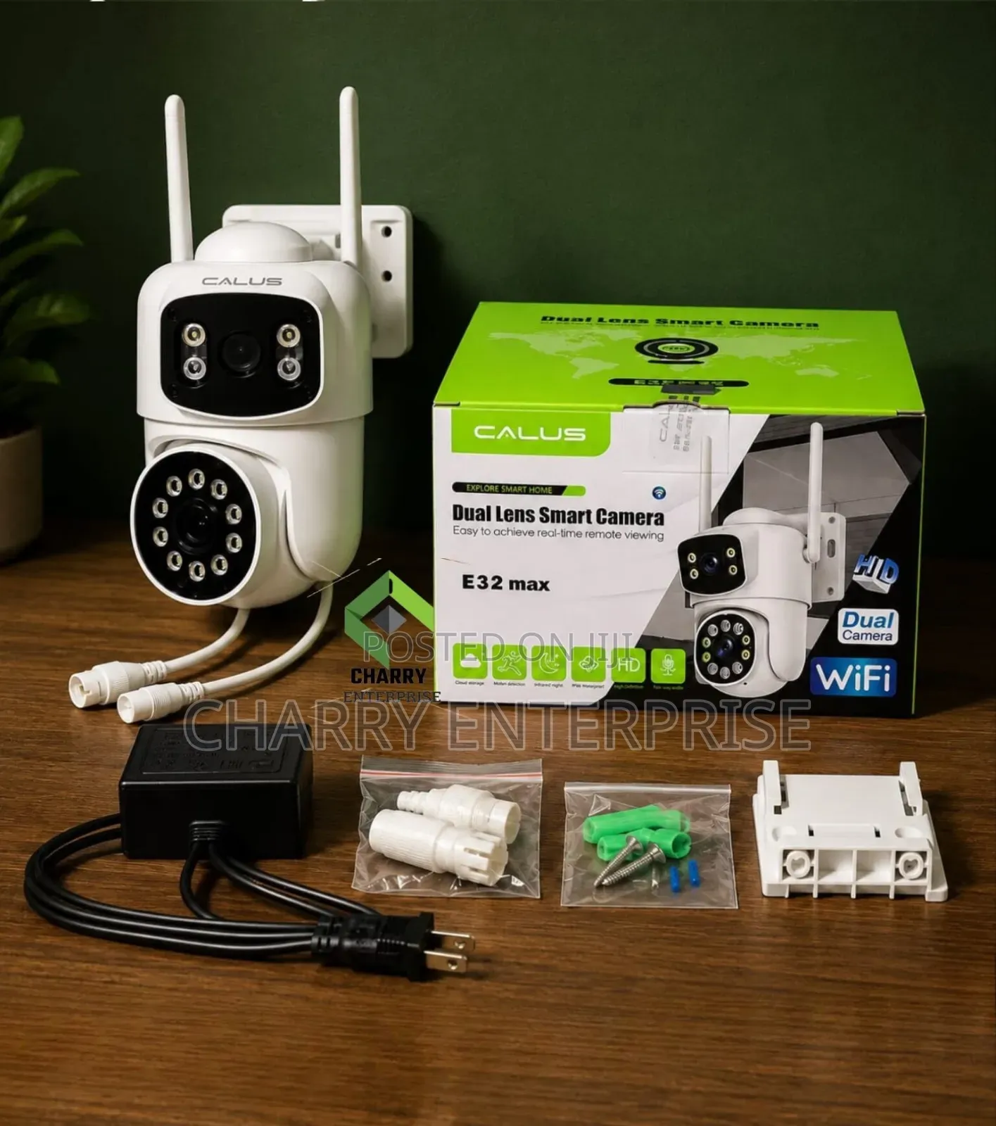 Waterproof CALUS SMART 4G CCTV CAMERA Dual Lens Outdoor WiFi Camera HD
