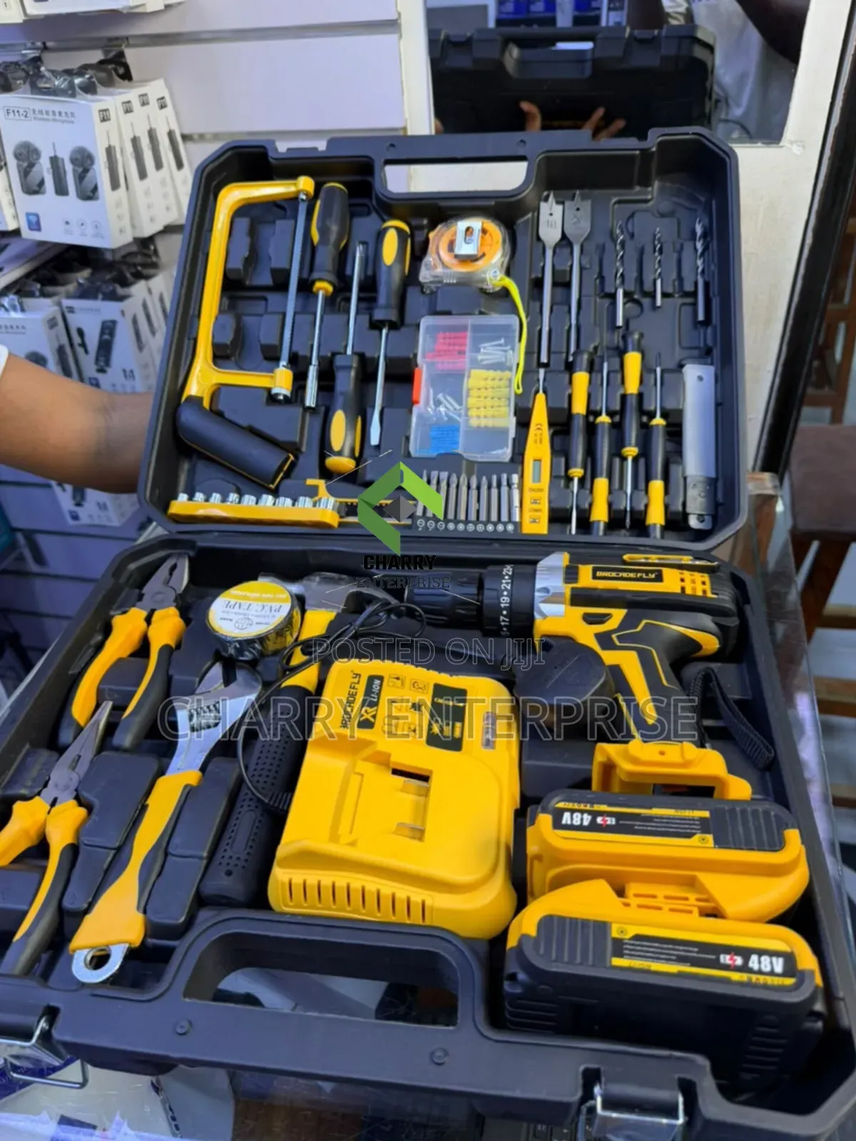Full Set TOOL KIT Drill, Screwdrivers, Hammer, Spanners, Tester,Wrench