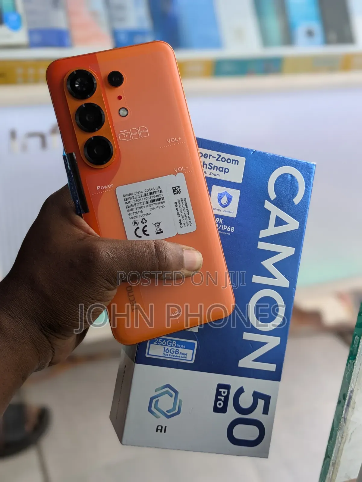 New Tecno Camon 50 Pro 256 GB Orange