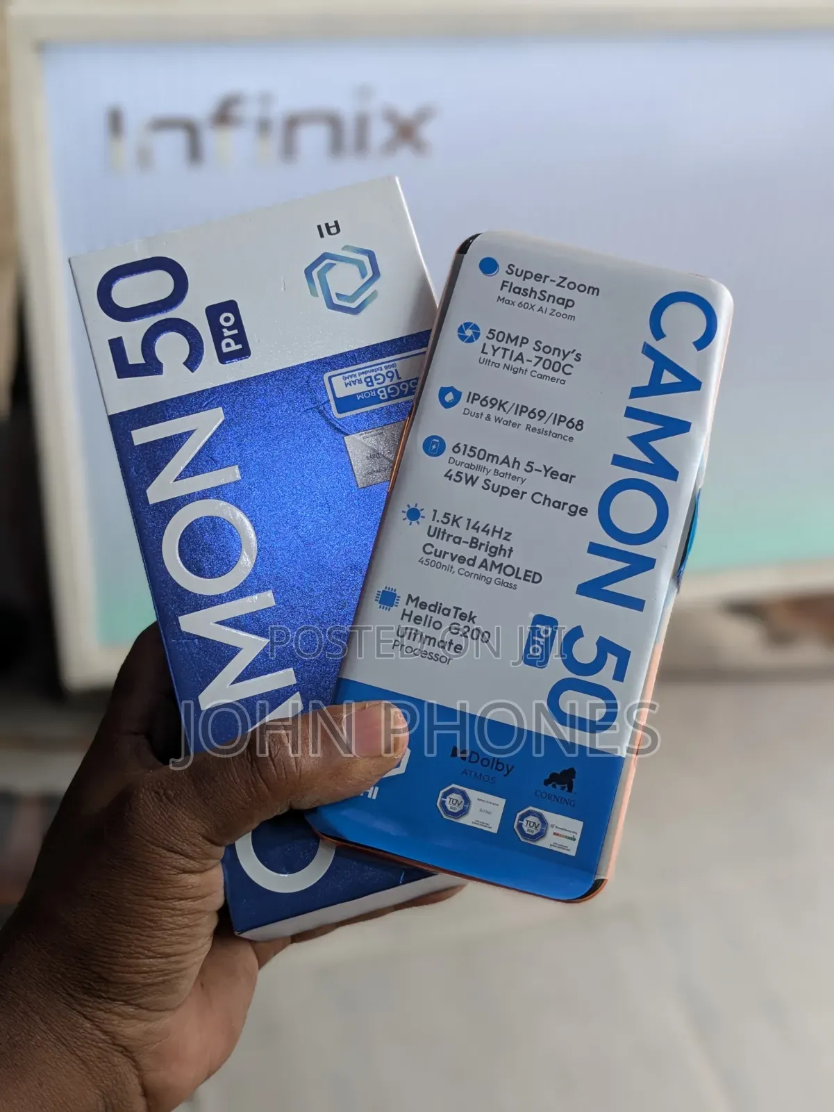 New Tecno Camon 50 Pro 256 GB Orange