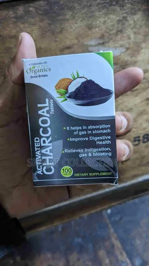 Organic Activated Charcoal Tablets Dietary Supplement