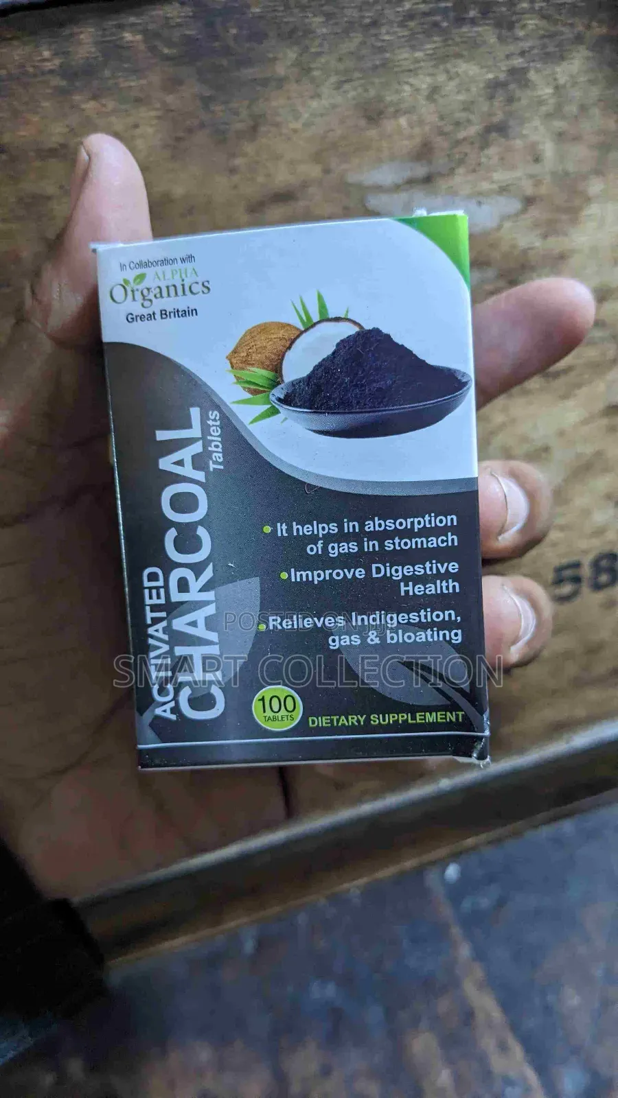Organic Activated Charcoal Tablets Dietary Supplement