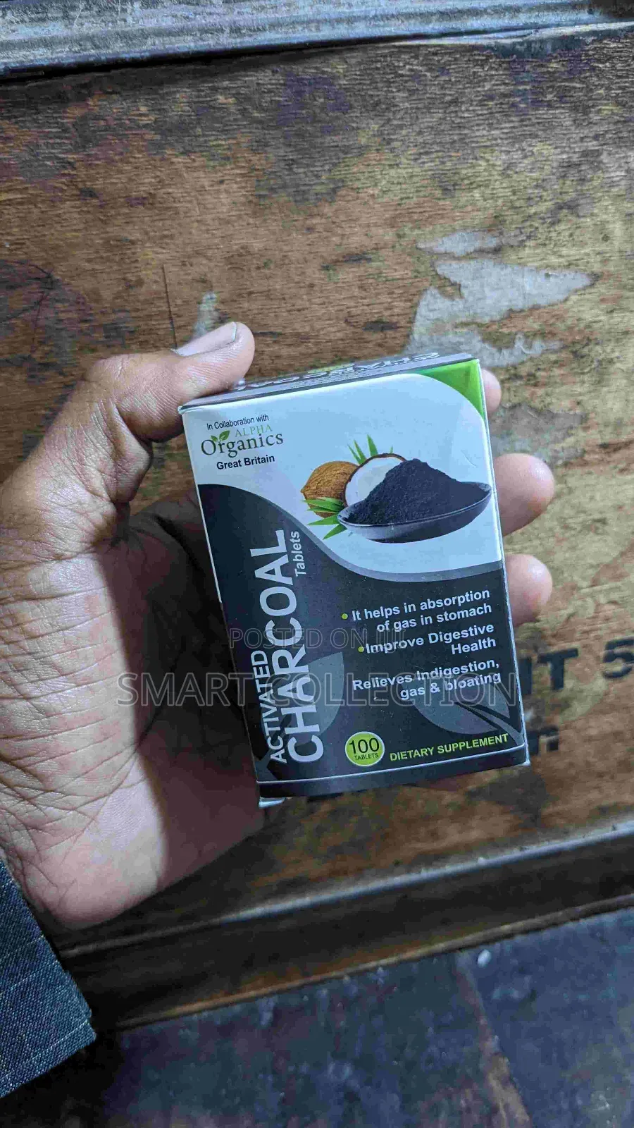 Organic Activated Charcoal Tablets Dietary Supplement