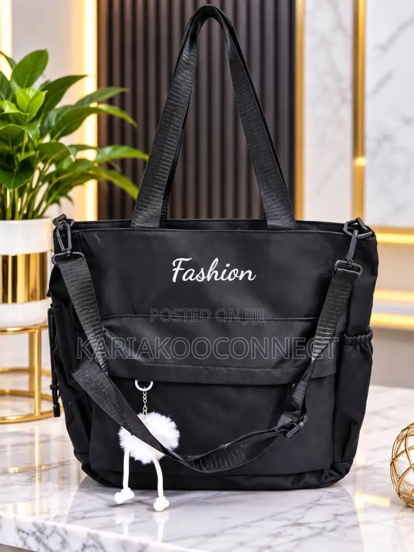 Lilac Tote Bag With Side Tie Details