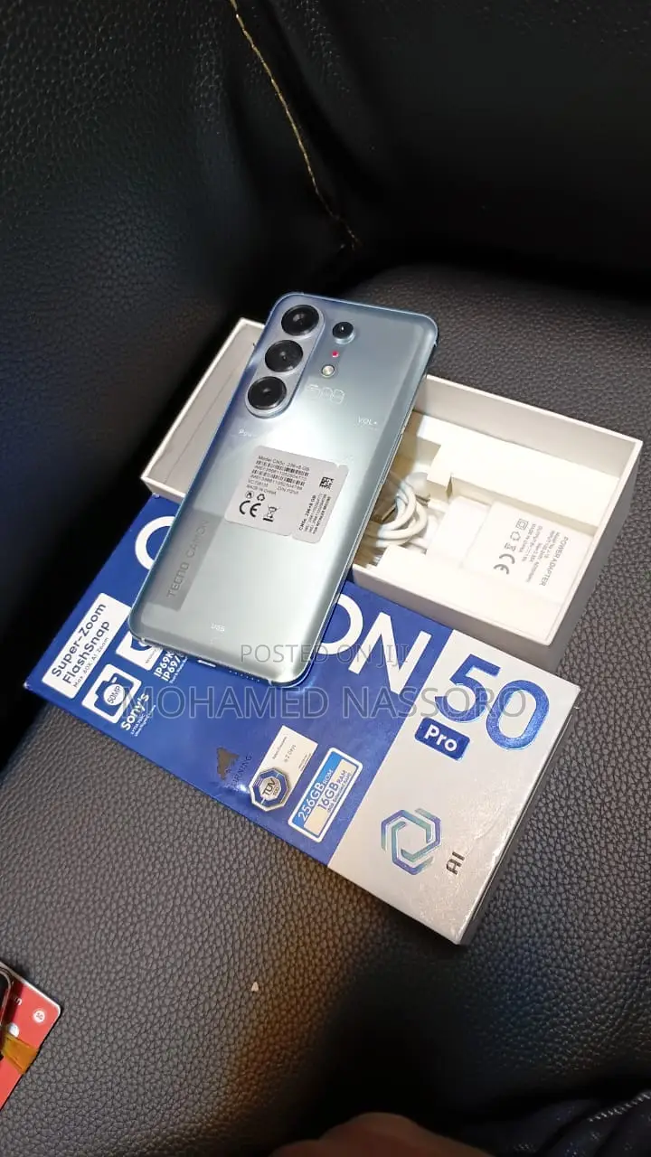 New Tecno Camon 50 Pro 256 GB Black
