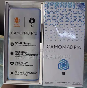 New Tecno Camon 40 Pro 5G 256 GB Black