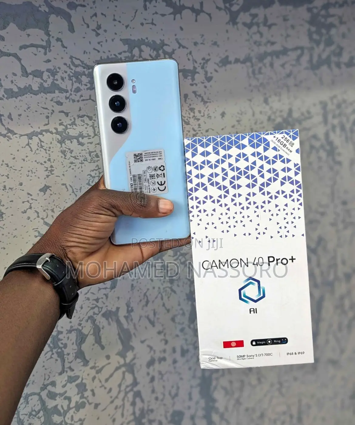 New Tecno Camon 40 Pro 5G 256 GB Black