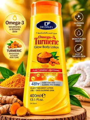 DR DAVEY Omega_3. Tumeric Glow Body Lotion