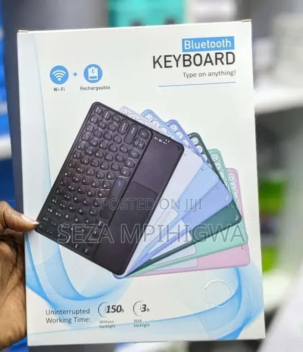 Rechargeable Bluetooth Keyboard With Touchpad (Type on Anything!)