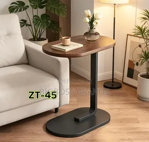 C-Shaped Wooden Top Side Table ZT-45