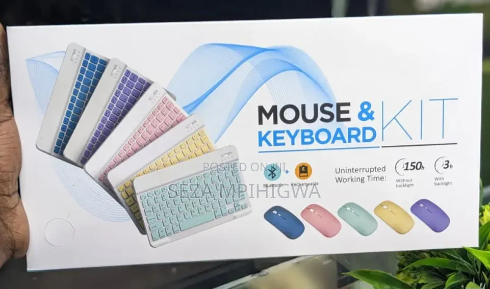 Rechargeable Bluetooth Mouse & Keyboard Kit