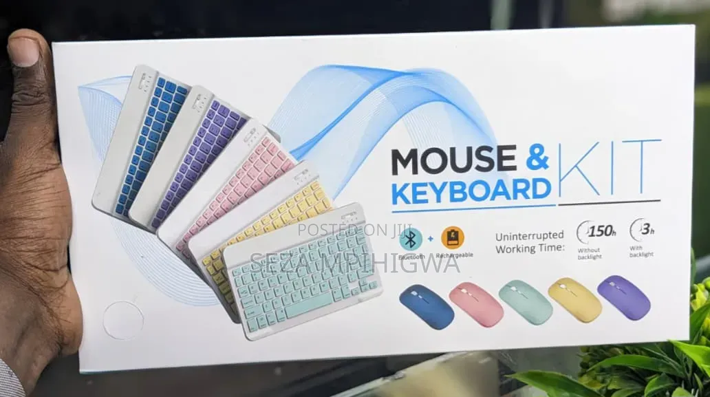Rechargeable Bluetooth Mouse & Keyboard Kit