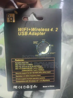 WiFi + Bluetooth USB Adapter for Laptop & Desktop PC
