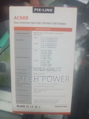 WiFi + Bluetooth USB Adapter Dual Antenna High Gain Wireless