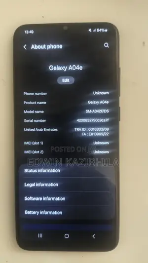 Samsung Galaxy A04e 32 GB Black