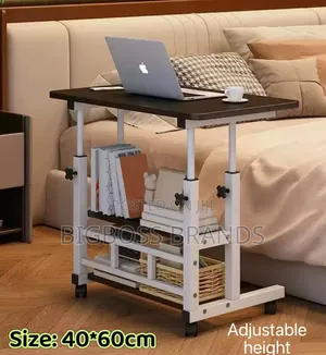 Adjustable Height Laptop Table 40x60cm