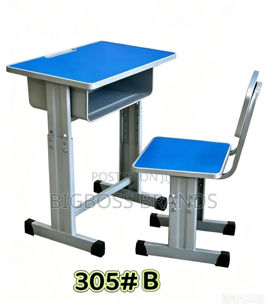Children's Study Desk and Chair Set With a Built-in 305#