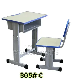 Children's Study Desk and Chair Set With a Built-in 305#