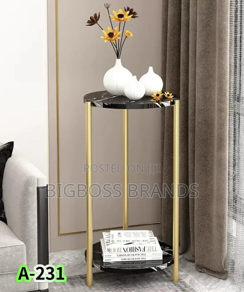 Elegant Two-Tier Round Coffee/Side Table a-231