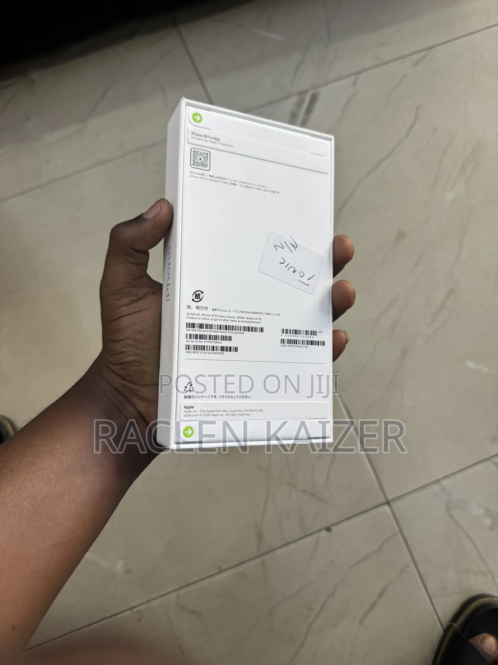 New Apple iPhone 18 Pro Max 512 GB Blue