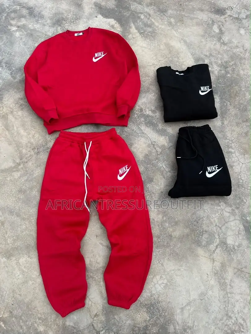Nike Fleece Crewneck Sweatshirt With Matching Joggers Set Collection
