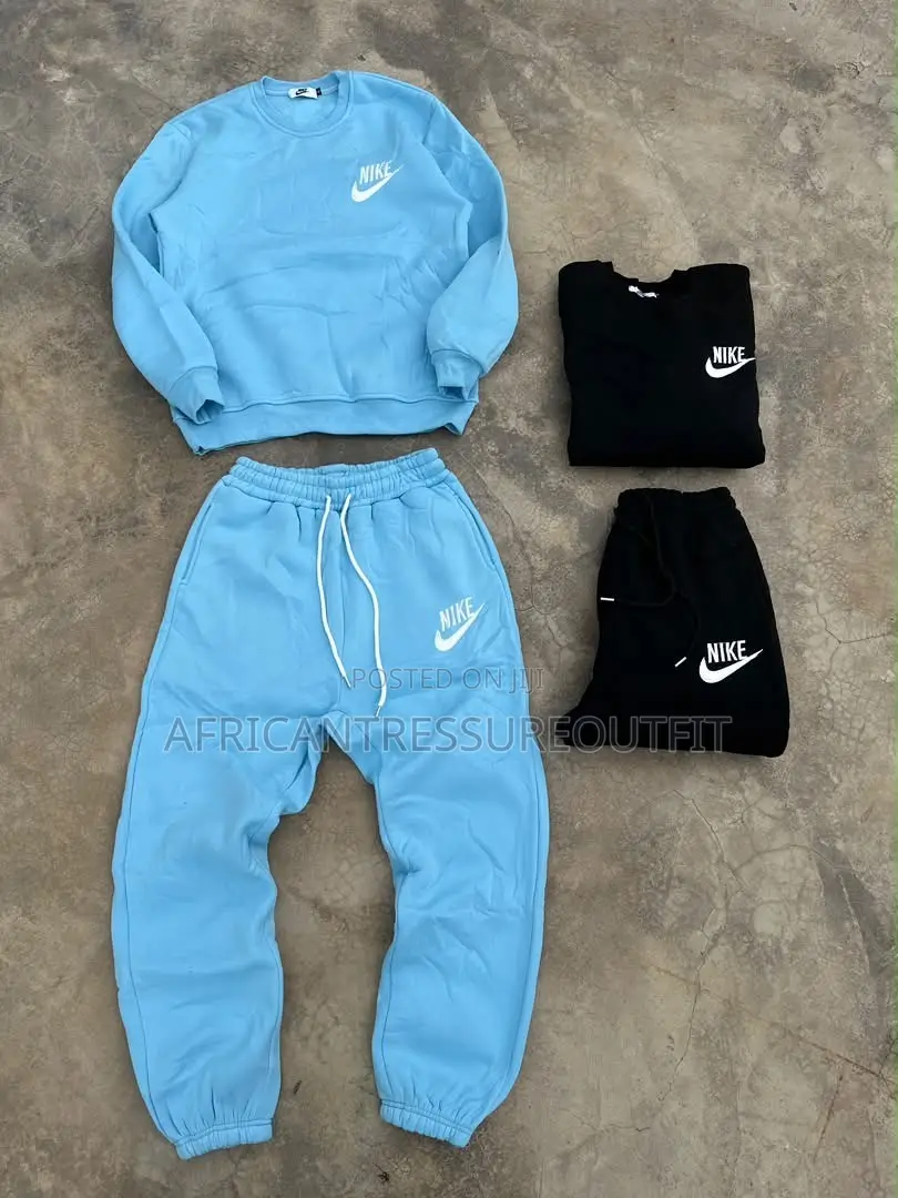 Nike Fleece Crewneck Sweatshirt With Matching Joggers Set Collection