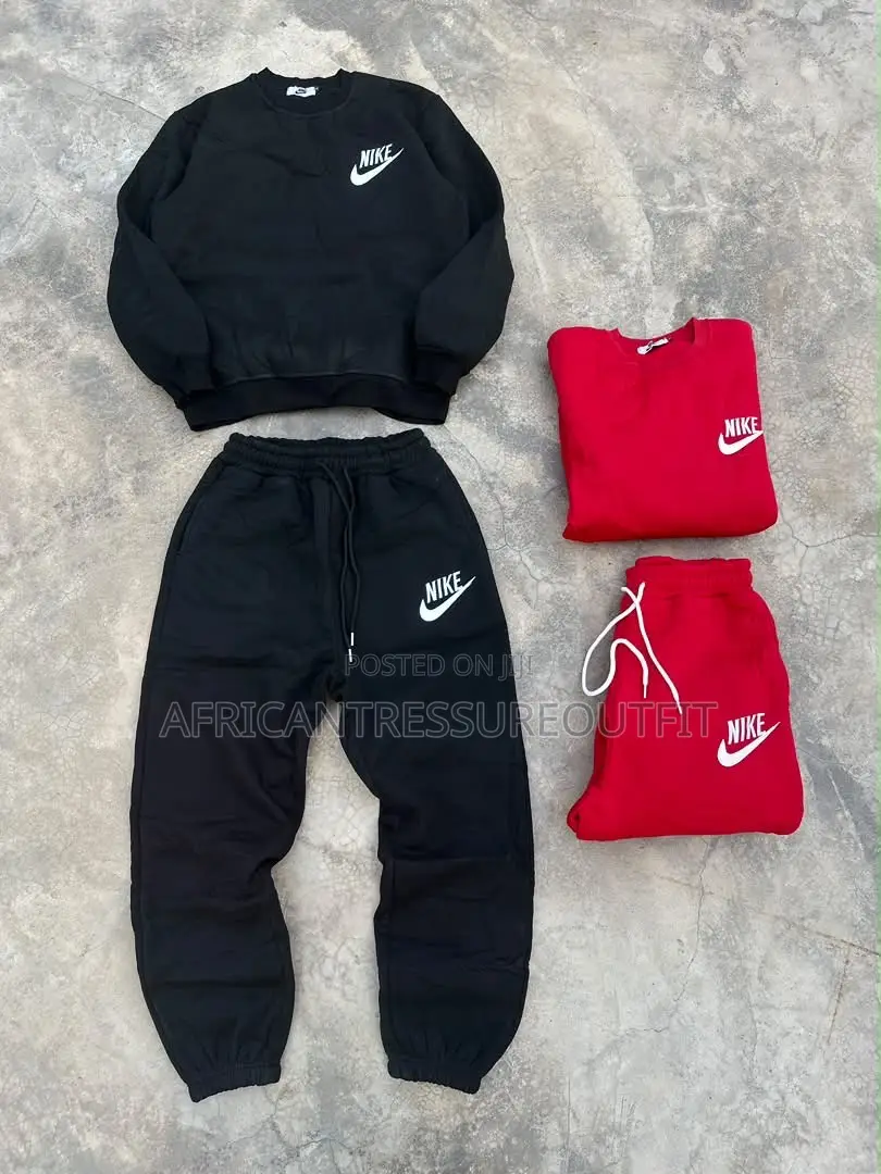 Nike Fleece Crewneck Sweatshirt With Matching Joggers Set Collection