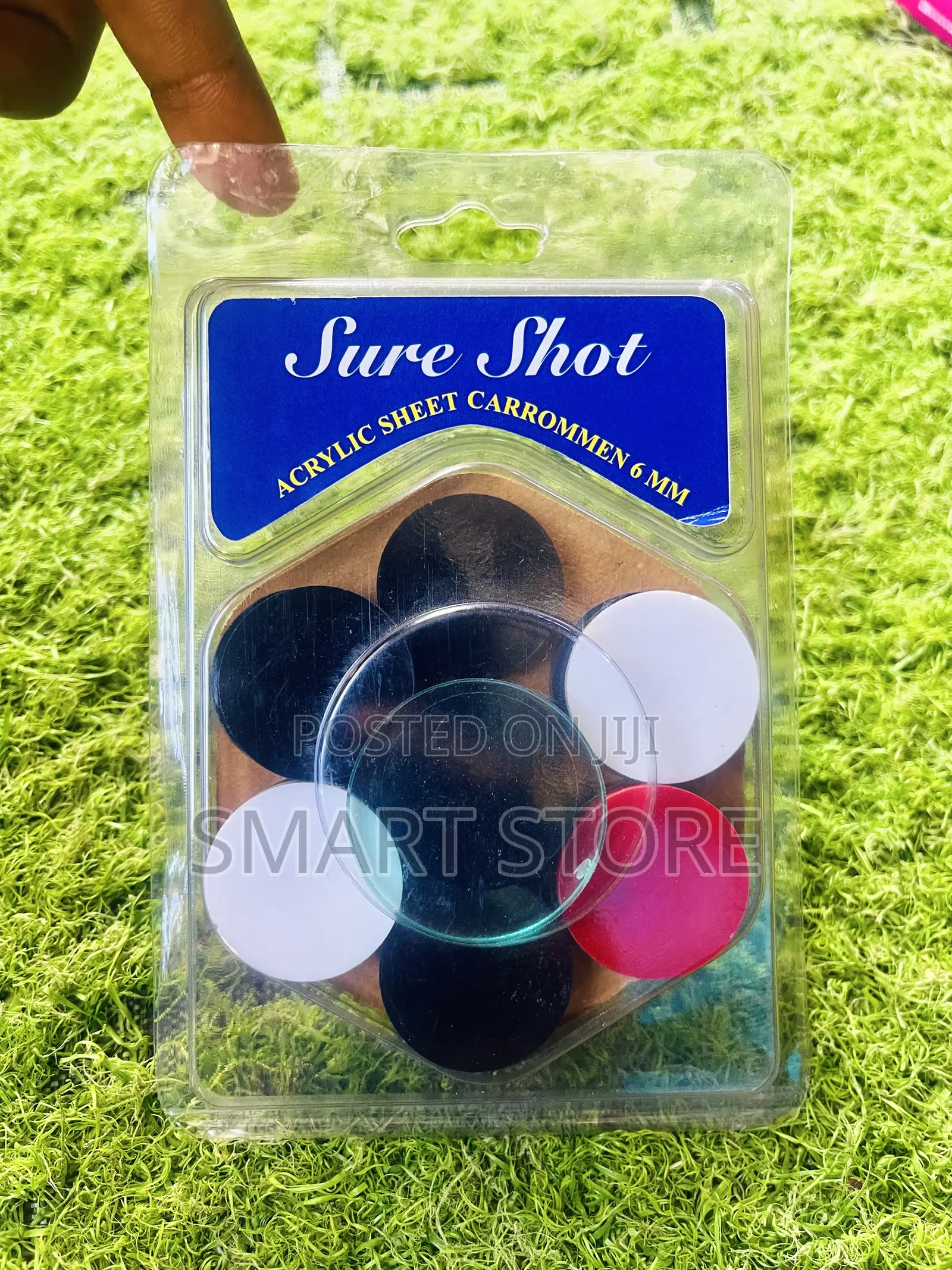 Premium Sure Shot Acrylic Carrommen Set (6mm)