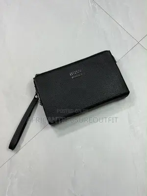 Black Textured Leather Travell Wallet Double Zip Available | Buy Now