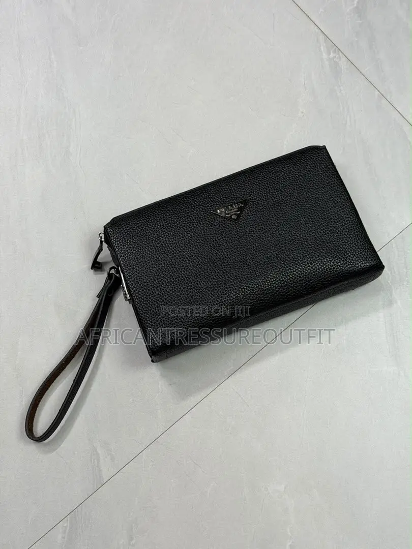 Black Textured Leather Travell Wallet Double Zip Available | Buy Now