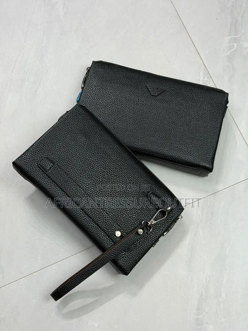 Black Textured Leather Travell Wallet Double Zip Available | Buy Now