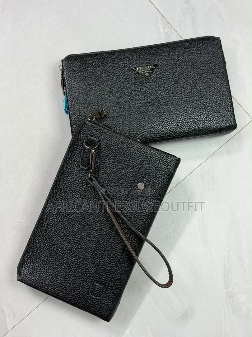 Black Textured Leather Travell Wallet Double Zip Available | Buy Now