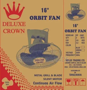 Deluxe Crown Orbit Fan 16 Size