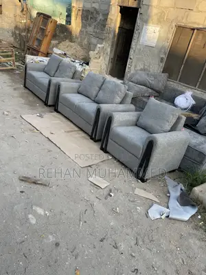 Sofa Set 2-2-1 Sofa Ya Spiting Na Fiber Malipo Baada Yakupokea Mzigo