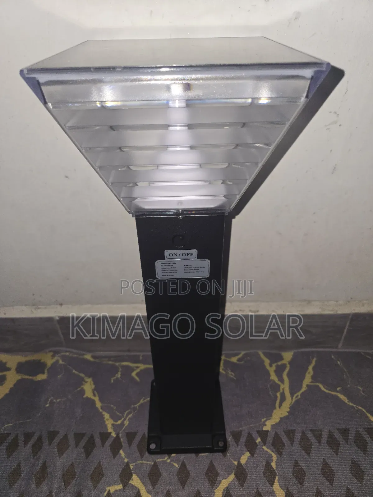 Solar Garden Light 6000mAh Battery