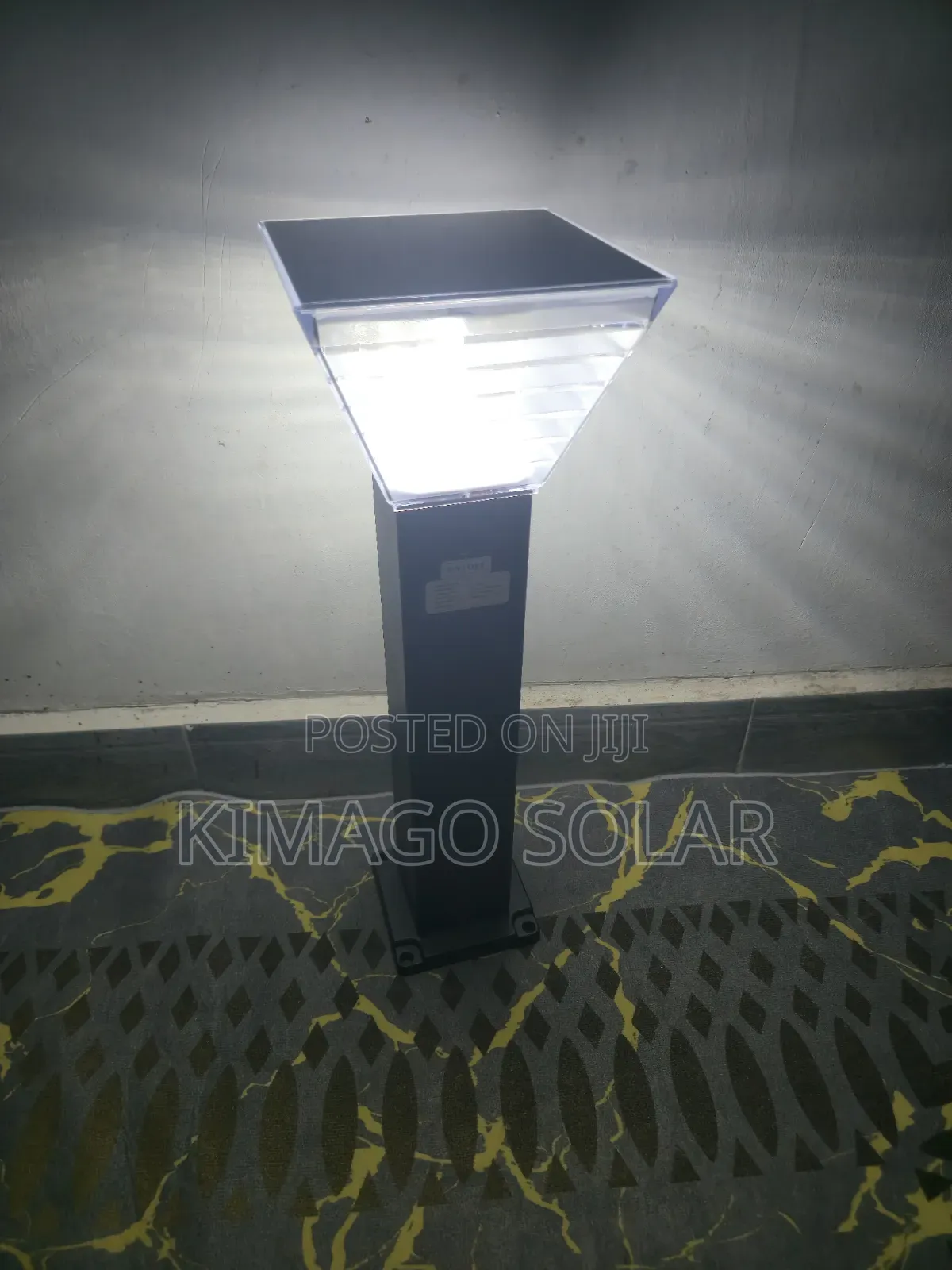 Solar Powered Pillar Lamp Warm/White