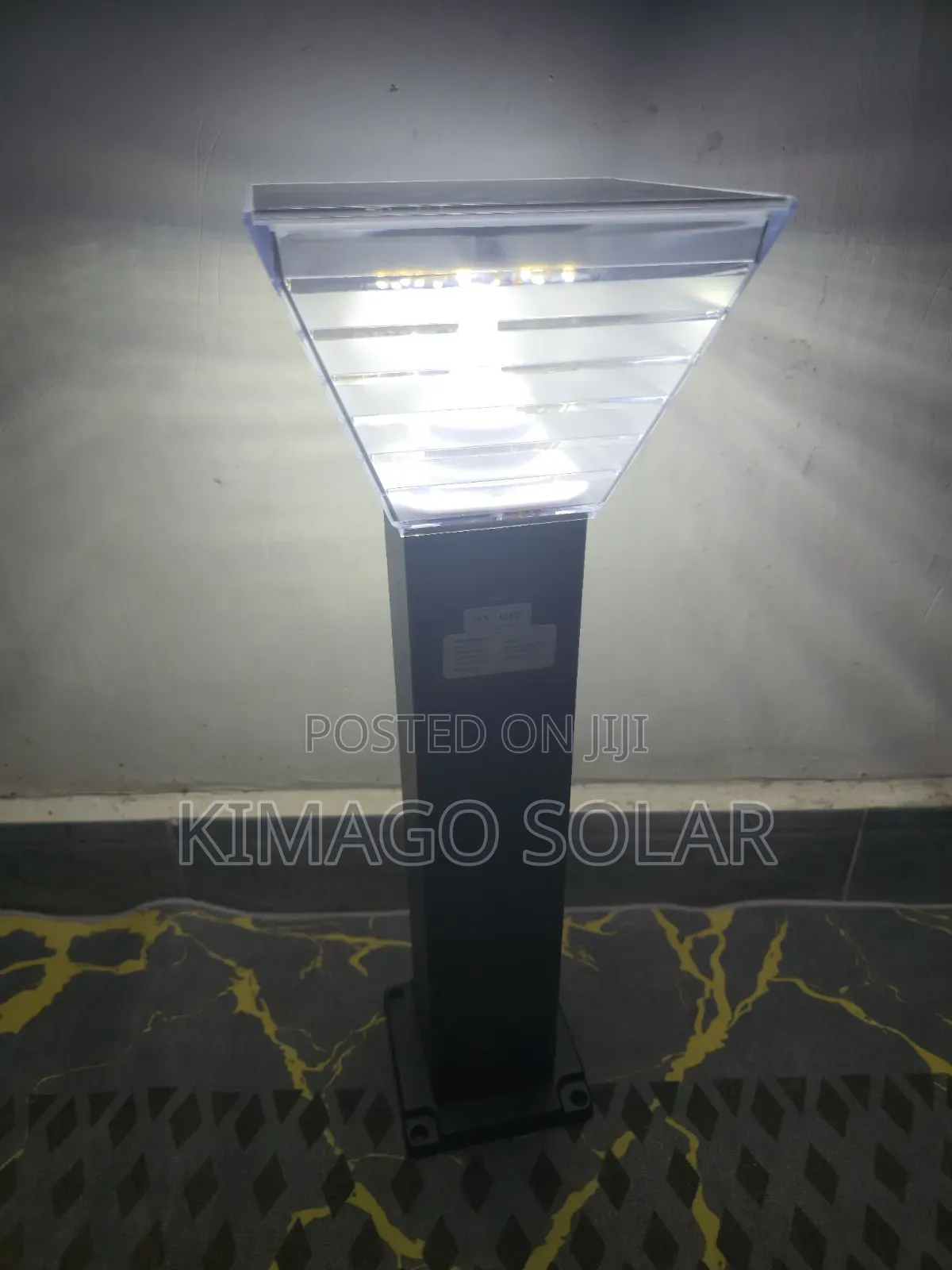 Solar Powered Pillar Lamp Warm/White