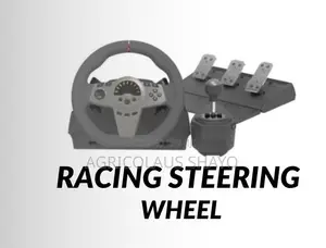 Multi-Platform Racing Steering Wheel Set With Pedals & Gear Shifter