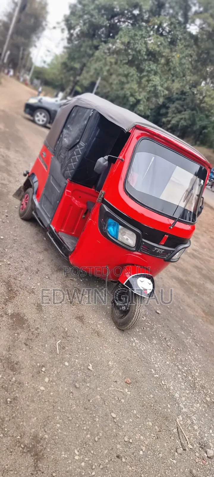 TVS King Deluxe Plus iTouch Start 2025 Red
