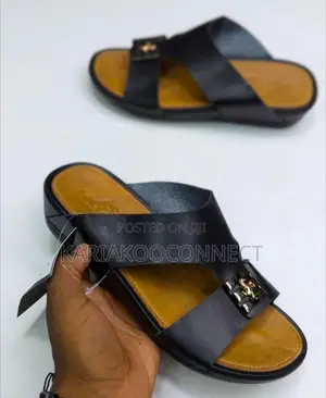 Men's Crossover Strap Slide Sandals (Huayi)