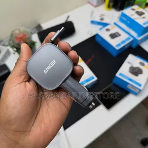 Anker Nano 75w Car Charger Builtin Retractable UsbC Cable