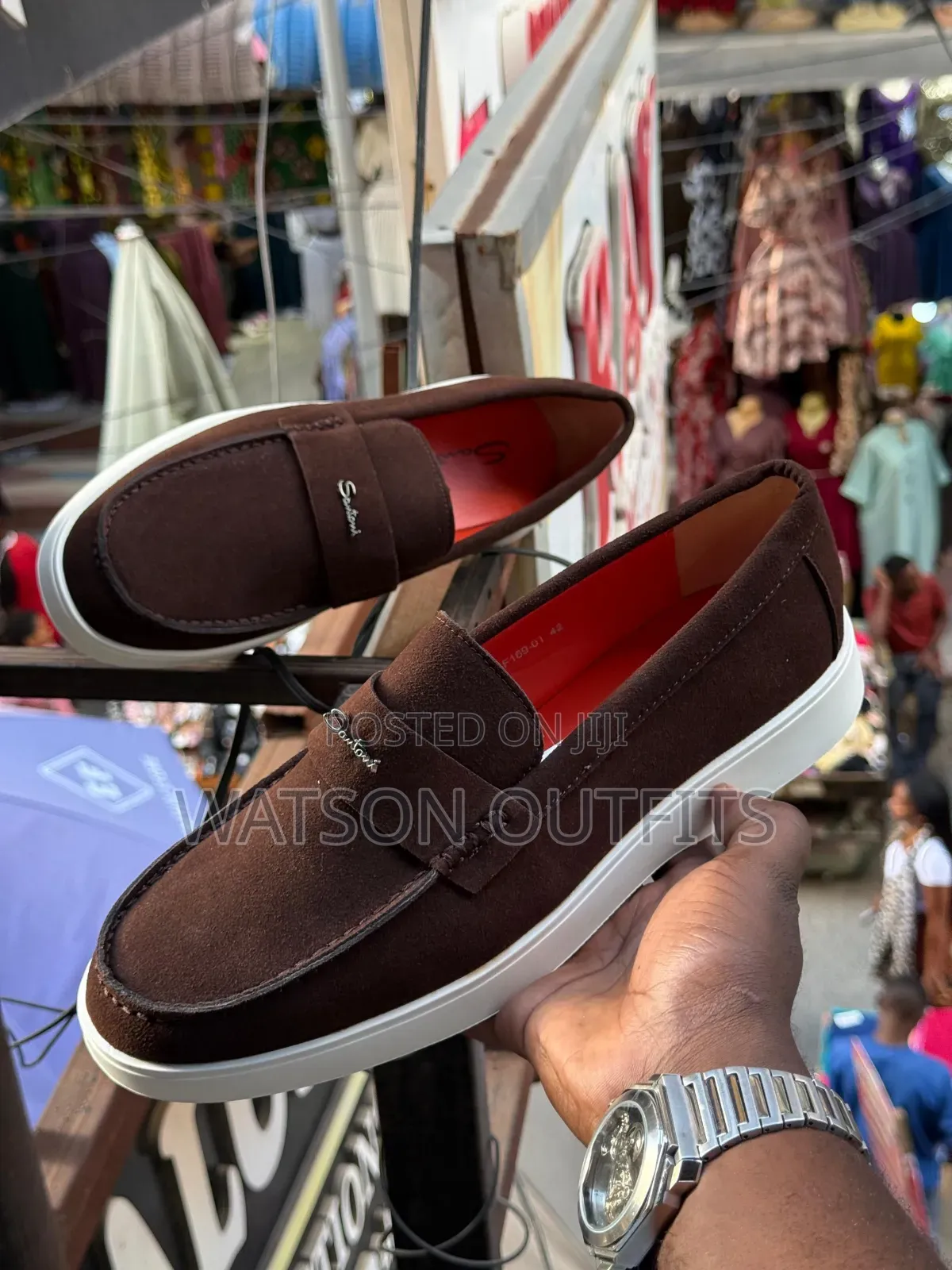 New Santoni Design Men's Leather Shoes