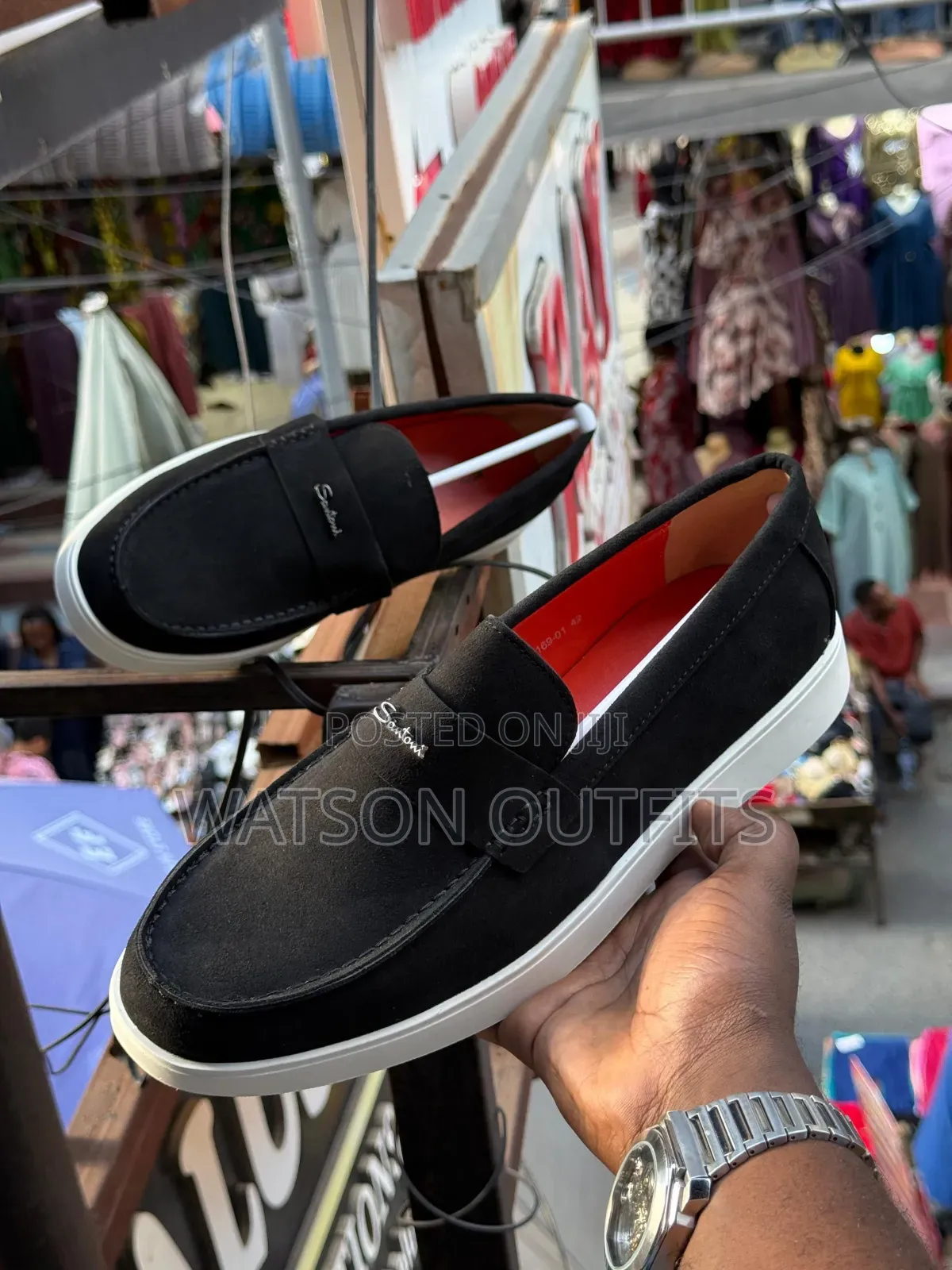 New Santoni Design Men's Leather Shoes