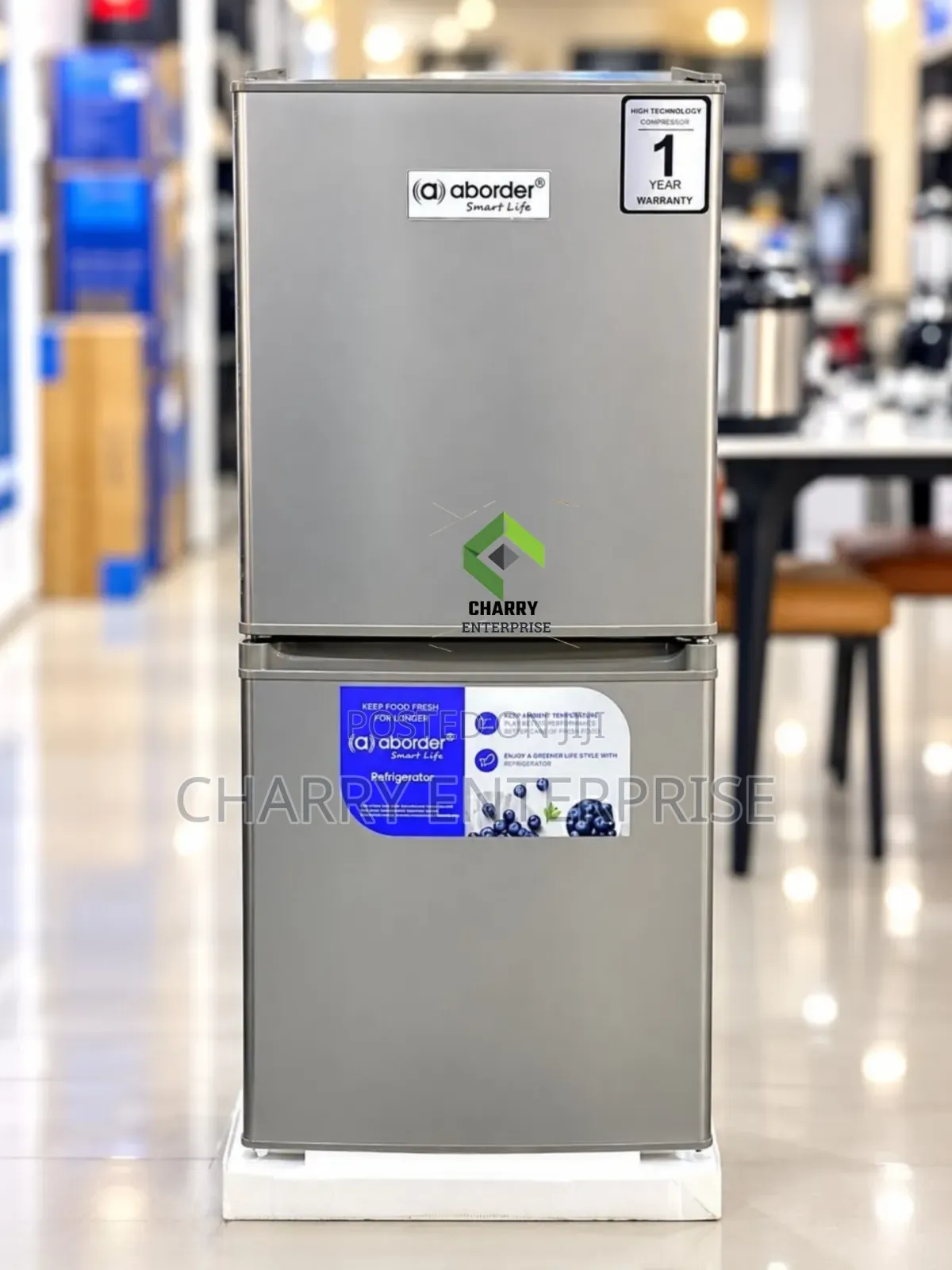 ABORDER Refrigerator Fridge Combi Style 150L Bottom Freezer DD1150