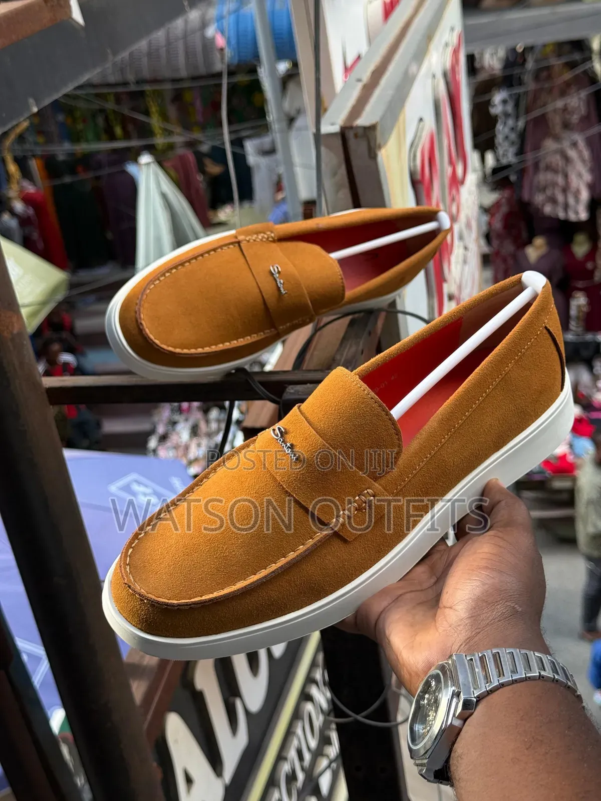 New Santoni Design Men's Leather Shoes