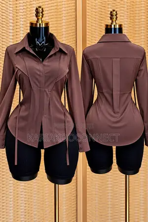 Women's Fitted Corset-Style Shirt