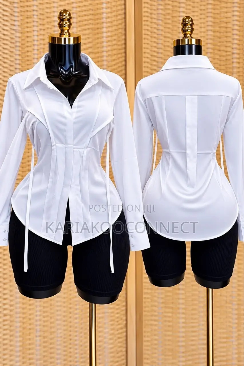 Women's Fitted Corset-Style Shirt