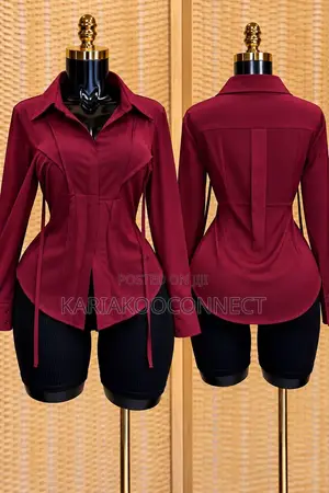Women's Fitted Corset-Style Shirt
