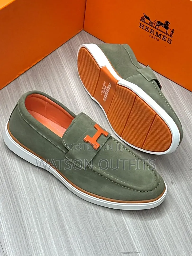 Hot H.Design Men's Leather Shoes Loafers
