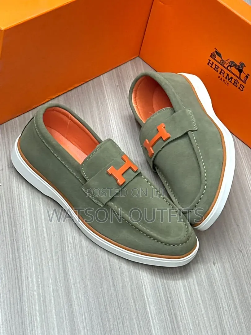 Hot H.Design Men's Leather Shoes Loafers